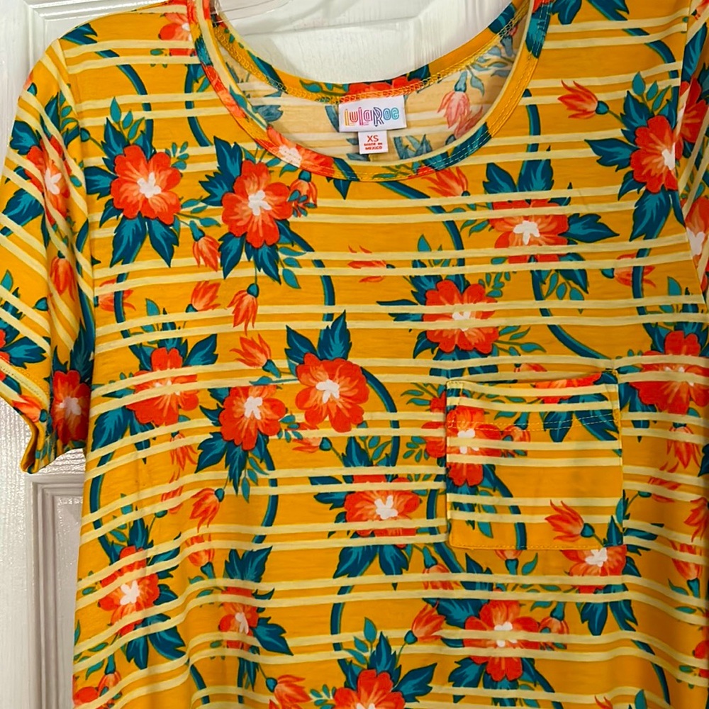 Lularoe Carly dress, sz xs, polyester spandex